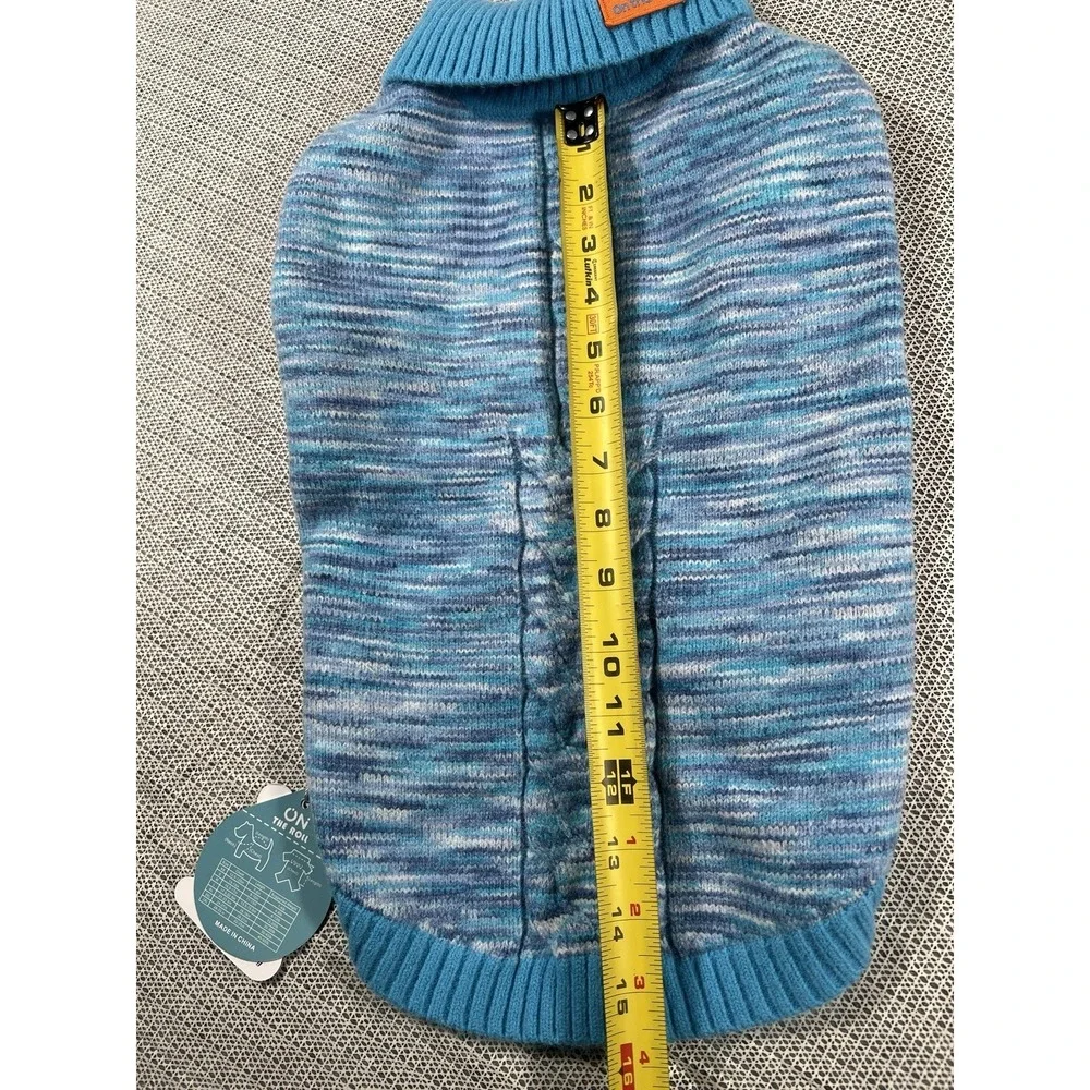 On the roll Warm Dog Sweater XL Blue Acrylic Winter Apparel‎ (20-30 Libras)